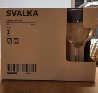 SVALKA Wine glass, clear glass - IKEA