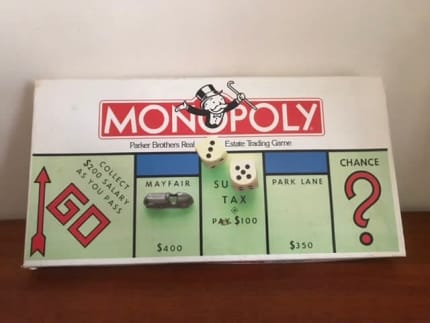 Vintage Parker Brothers MONOPOLY Early 90s Edition