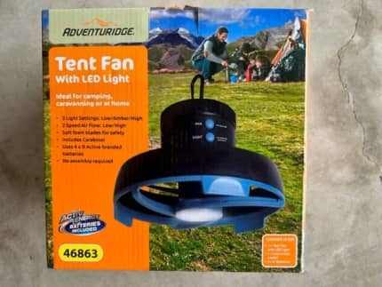 adventuridge tent fan with led light