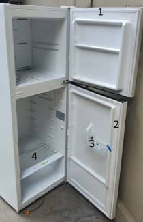 chiq 216l top mount fridge ctm216w