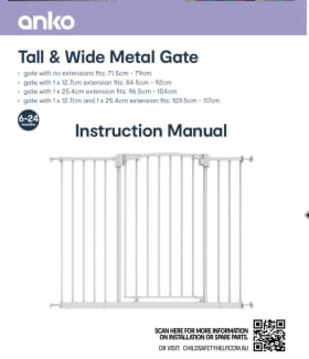 Tall and wide shop metal gate kmart