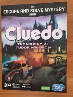 Cluedo Board Game Treachery at Tudor Mansion, Cluedo Escape Room Game,  Cooperative Family Board Game, Mystery Games