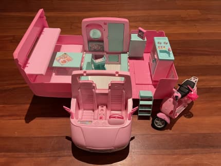 retro barbie camper van