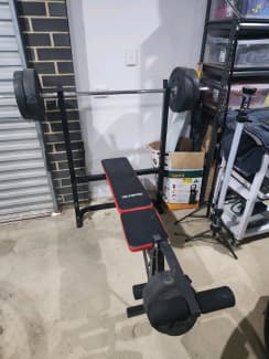 Weider bench with online lat tower