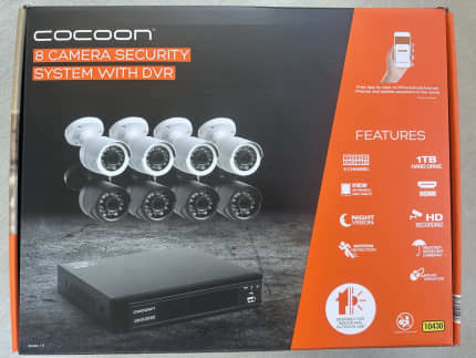 Cocoon 4 camera home security system hot sale with dvr