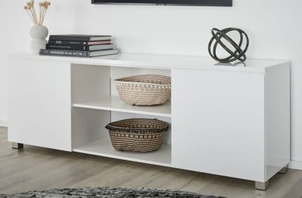 White tv deals cabinet fantastic furniture