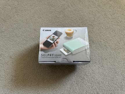 Canon SELPHY Square QX 10 Green + Paper Bundle