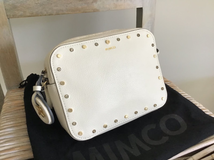 mimco white leather bag