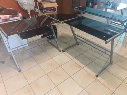 glass desk gumtree