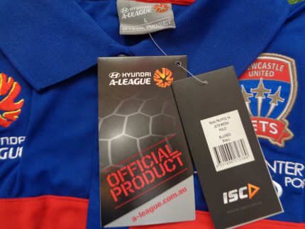 ISC HYUNDAI A-LEAGUE NEWCASTLE JETS MEDIA POLO MENS SIZE L BRAND NEW, Tops, Gumtree Australia Inner Sydney - Sydney City