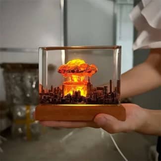 Mushroom cloud store lamp