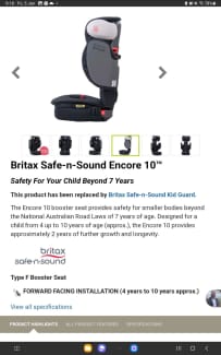 Britax safe n sound encore outlet 10