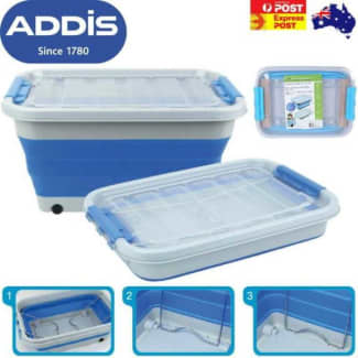 Collapsible Storage Tub with Lid - 30L