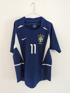 Brazil Away Jersey 2002 World Cup #11 Ronaldinho, Tops, Gumtree Australia  Gold Coast City - Tallai