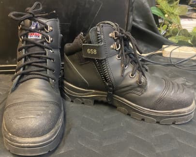 Steel Blue Parkes Zip Men's Steel Toe Work Boots Black in Size 11.5