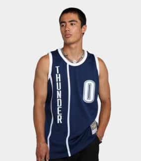 Mens Oklahoma City Thunder Kevin Durant adidas Navy Blue Swingman Alternate  Jersey