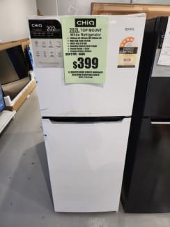 chiq ctm202nw 202l top mount fridge white