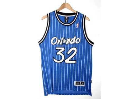 1995-98 ORLANDO MAGIC HARDAWAY #1 CHAMPION JERSEY (REVERSIBLE) M - Classic  American Sports