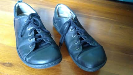 Birkenstock Islay Black Lace Up Leather Shoes Sz 41L Women s