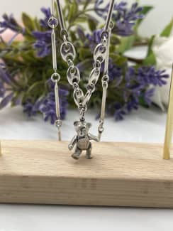 Gucci Horsebit Teddy Bear Necklace - Sterling Silver Choker, Necklaces -  GUC978961 | The RealReal