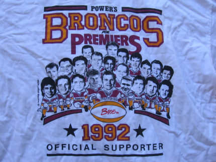 Buy Official Brisbane Broncos 1992 NRL Retro Tee Online – My Team Shop