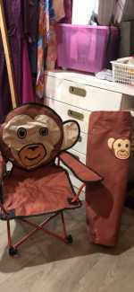 childrens monkey camping chair