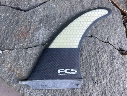 FCS 8 inch Single fin - Dolphin series - hex glass | Surfing