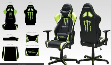 monster energy computer chair