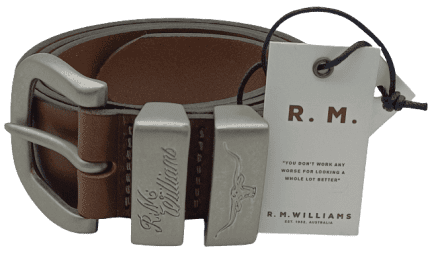 R.M.Williams 3 Piece Solid Hide Belt
