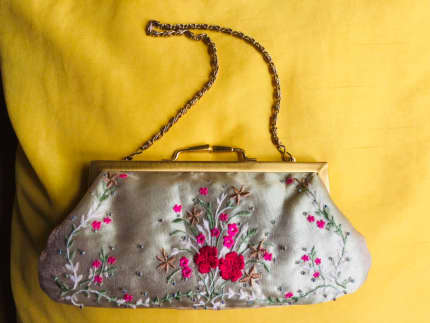 Vintage Kiss Lock Handbags for Women Oil Leather Evening Clutch Satchel  Purse Tote