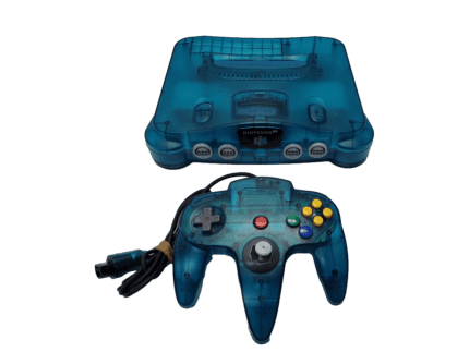 Nintendo 64 (N64) Nus-001 *Rare Jelly Blue* Console with 