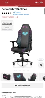 WTB 2023 Secretlab Titan Evo Deadmau5 cube edition gaming chair