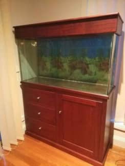 Aquarium Fish Tank With Solid Oak