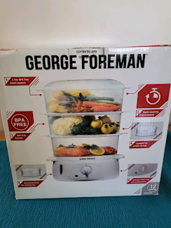 how to use a george foreman steamer