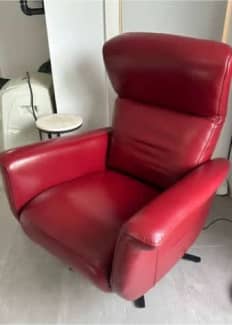 Nick Scali Henrik Real Leather Armchair Electric Recline Like New