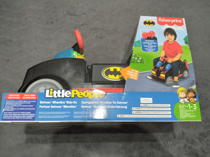 Little people batman wheelies deals ride on