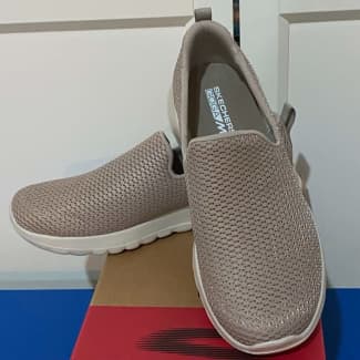 SKECHERS Go Walk Joy Slip On Shoes US 6 UK 3 Eur 36 Taupe PRICE