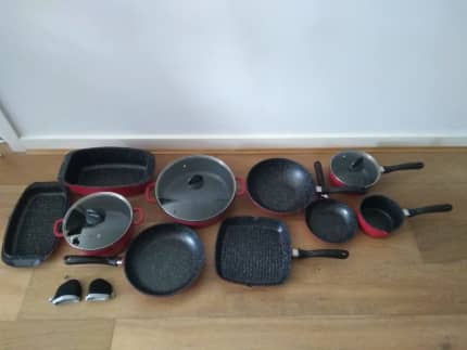 Baccarat STONE Non Stick 10 Piece Cookware Set - Excellent