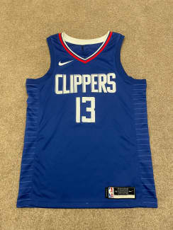 Nike NBA LA Clippers Paul George Size XL Blue Swingman Jersey Icon Editon