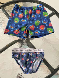 Boys Size 4 PJ Masks Boxers Pyjama Pants & Size 3-4 Ben Holly