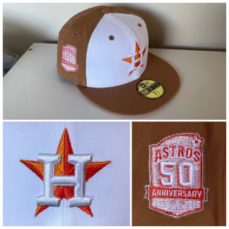 HOUSTON ASTROS “50th ANNIVERSARY” PATCH NEW ERA 59FIFTY FITTED CAP HAT, Other Women's Clothing, Gumtree Australia Wyndham Area - Werribee