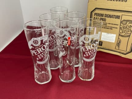 peroni beer glasses gift set