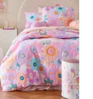 Adairs Floral Quilted King Single Quilt Cover Set Cots Bedding in Sydney City NSW Gumtree Australia