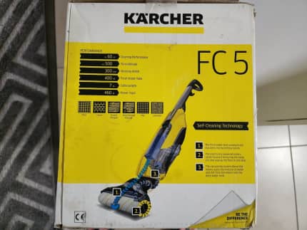 Karcher FC5 Hard Floor Cleaner - Yellow - Sweeper and Mop in One