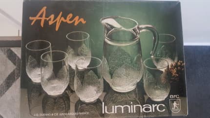 Luminarc Arcoroc Aspen Jug And 6 Glasses Collectables Gumtree Australia Brisbane North West Everton Park