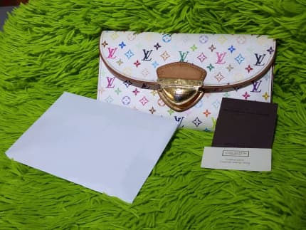 Louis Vuitton White Multicolor Eugenie Wallet