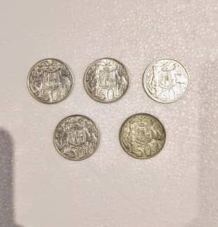 1966 Silver 50c lot of 10 Australia UNC!!! 