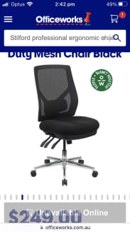 officeworks professional ergonomic chair