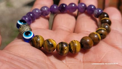 Tigers eye and sale amethyst