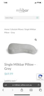 Milk bar shop lifestyle pillow